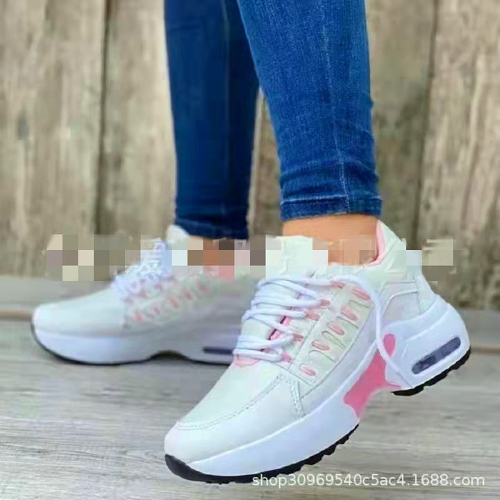 Dame Åndbare Sneakers med trendy design og stødabsorberende sål Stilla