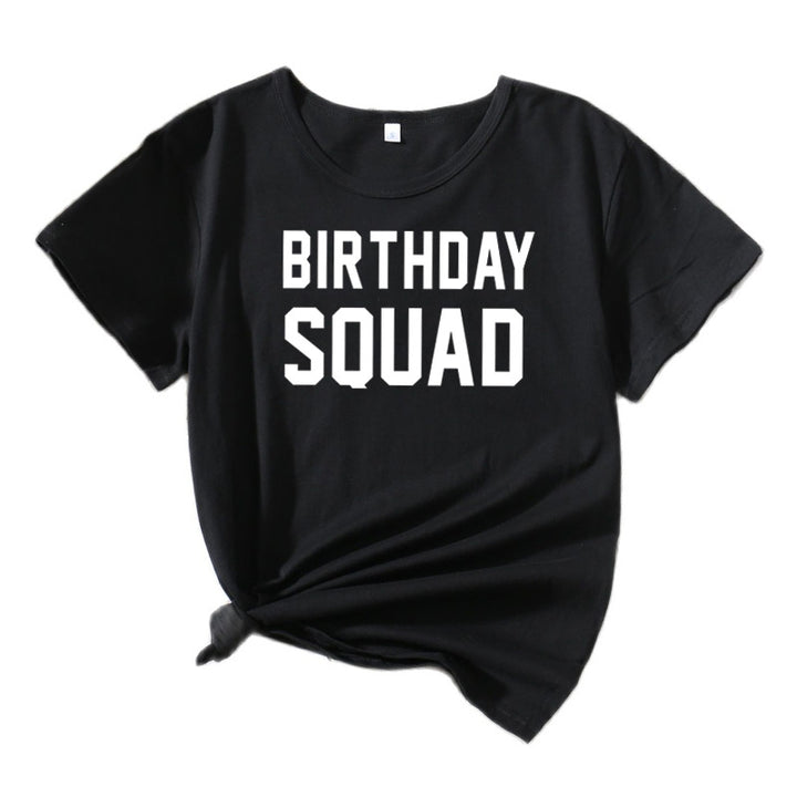 Dame Grafik Fødselsdag Squad T-Shirt Stilla