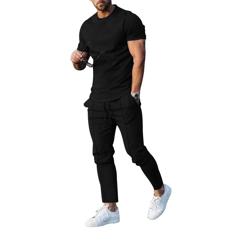 Herrer afslappet fritidsoutfit med elastisk talje og behagelige lommer Stilla