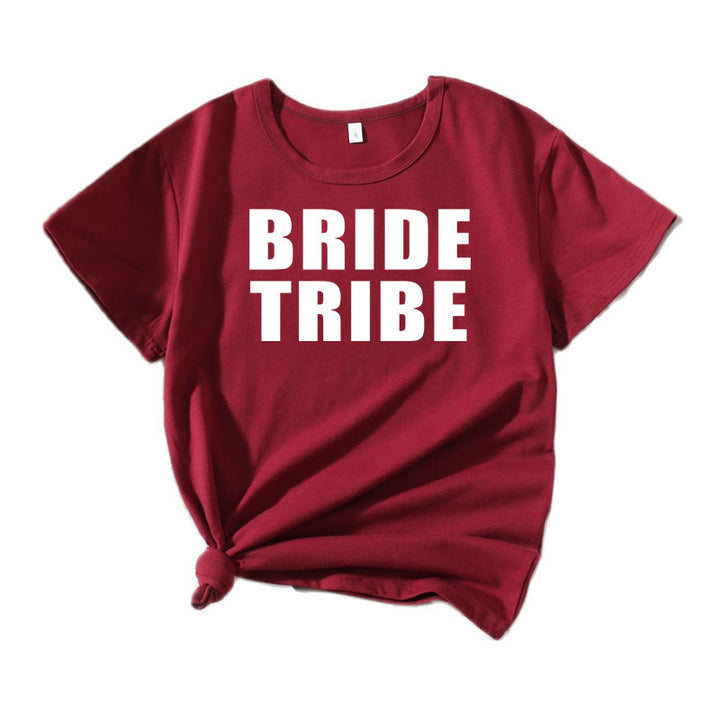 Kvinder Fritid Brudetribe Grafik T-shirt Stilla