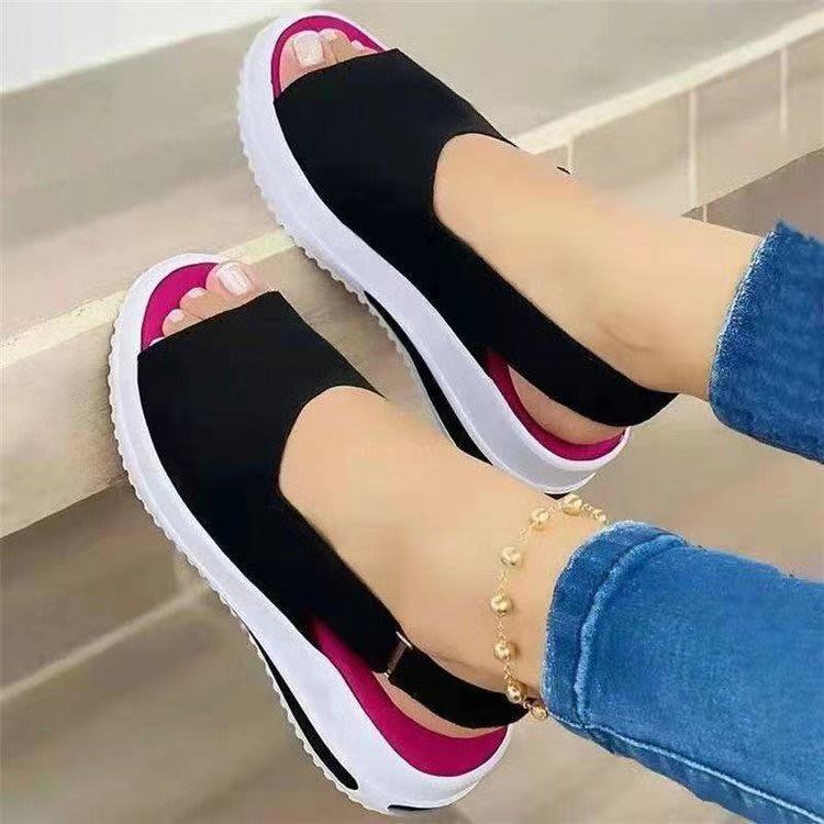 Dame behagelige sandaler i sporty stil Stilla