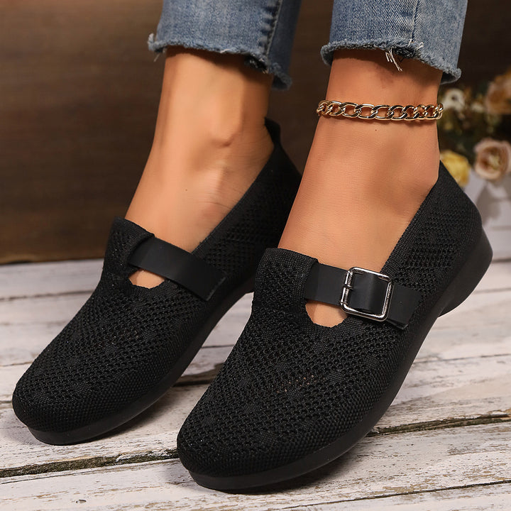 Dame behagelige slippers med åndbart overmateriale og elastisk pasform Stilla