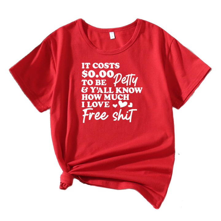 Dame Fritid Sjov Slogan T-Shirt Stilla