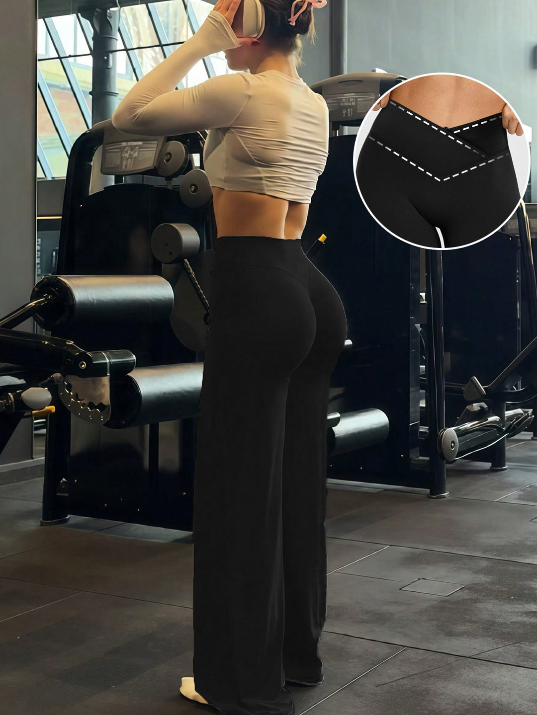 Dame Sporty High-Waisted Training Pants Skovae