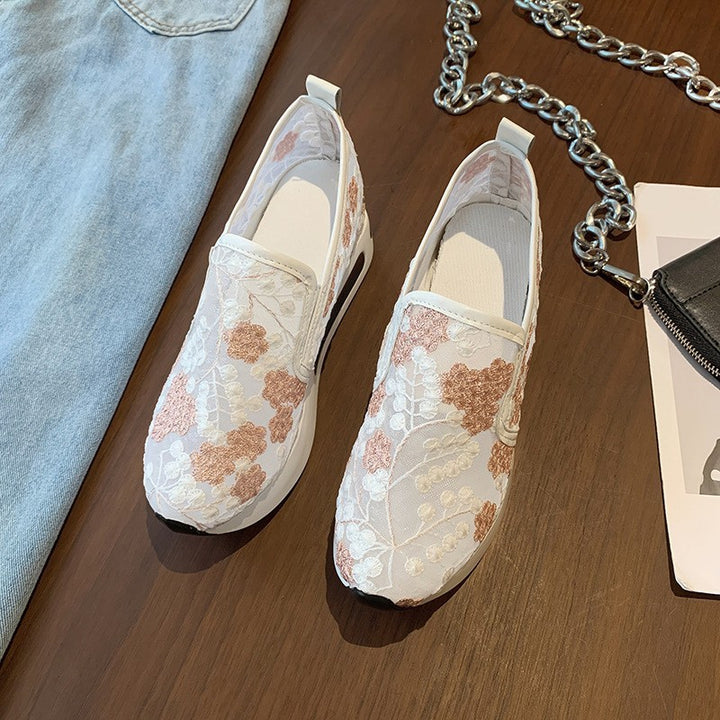 Dame Mode Slip-On Sneakers med blomsterdesign Stilla