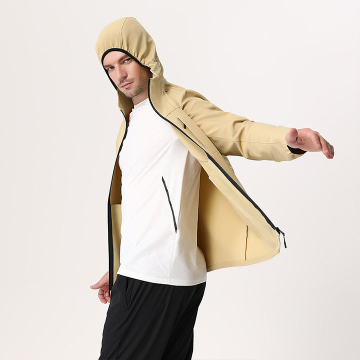 Herrer Sportiv Outdoor-jakke med åndbart materiale Stilla