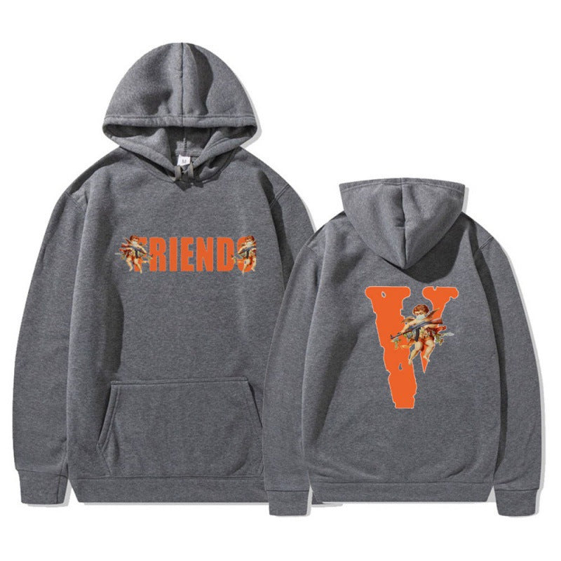 Kvinde hoodie med karakteristisk front- og rygprint Skovae