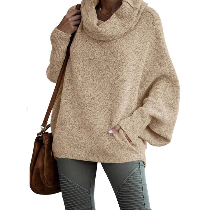 Dame casual turtleneck sweater med brede ærmer Stilla