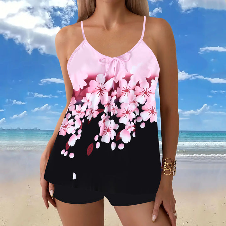 Dame afslappet strandtop med shorts Skovae