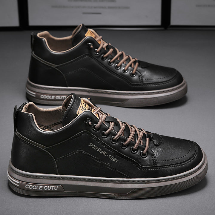 Dame High-Top Casual Læder Sneakers med forstærket ankelbeskyttelse Stilla