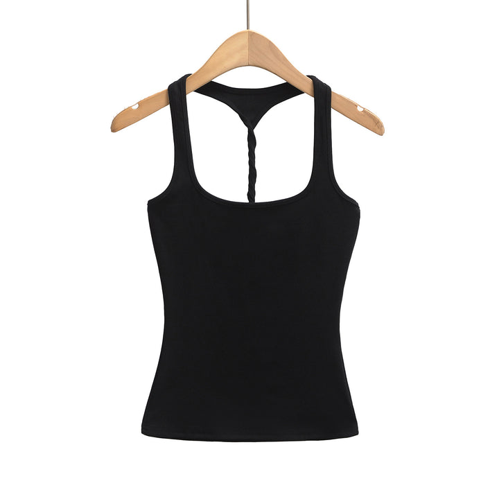 Dame Sporty Tanktop med Racerback og blødt bomuldsstof Stilla