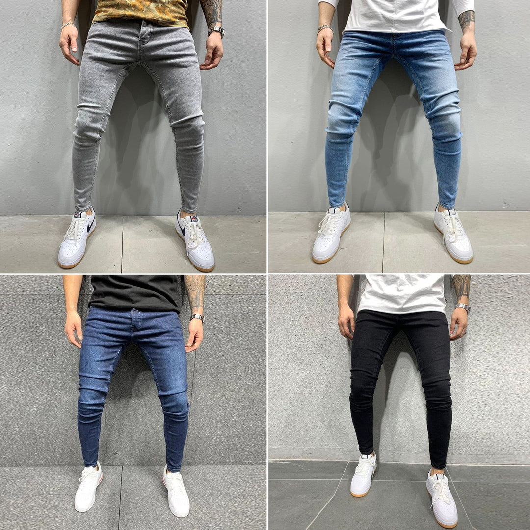 Herrer tætsiddende jeans i moderne slim-fit stil Stilla