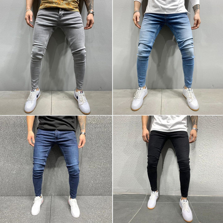Herrer tætsiddende jeans i moderne slim-fit stil Stilla