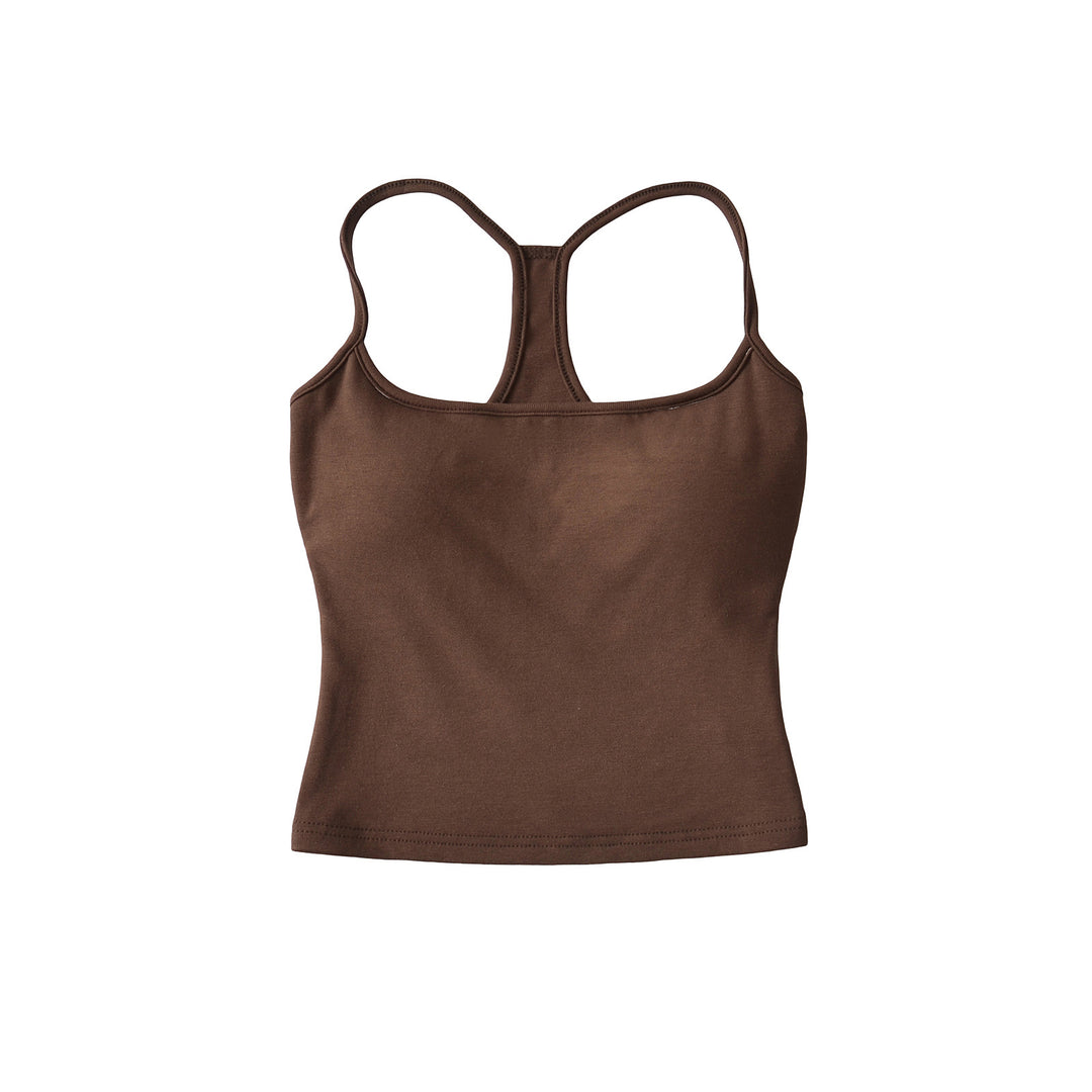 Dame Sporty Basic-top med racerback og elastisk pasform Stilla