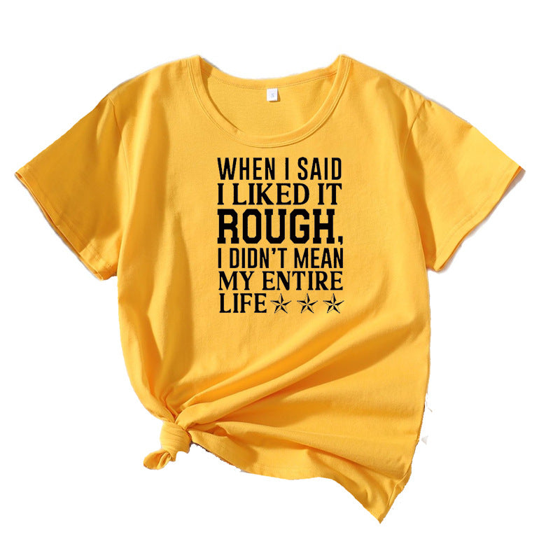 Dame Fritids Slogan Top Stilla