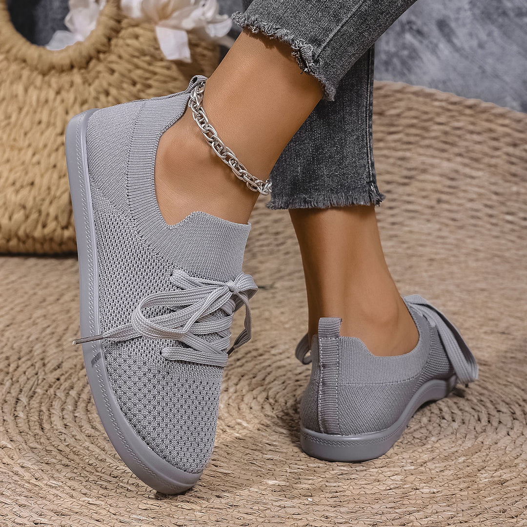 Dame Åndbare Fritids-Sneakers med elastisk Overmateriale Stilla