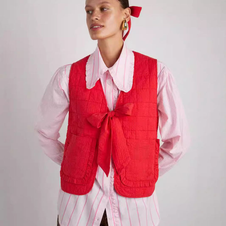 Dame Steppet Fluevest Stilla