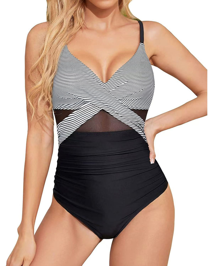 Dame Kvalitets Én-delt Badetøj med trendy Cut-Out-detaljer Skovae