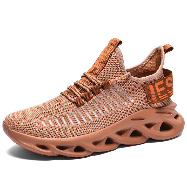 Unisex nan åndbare ultralette strik-sneakers med dæmpende hulsål Skovae