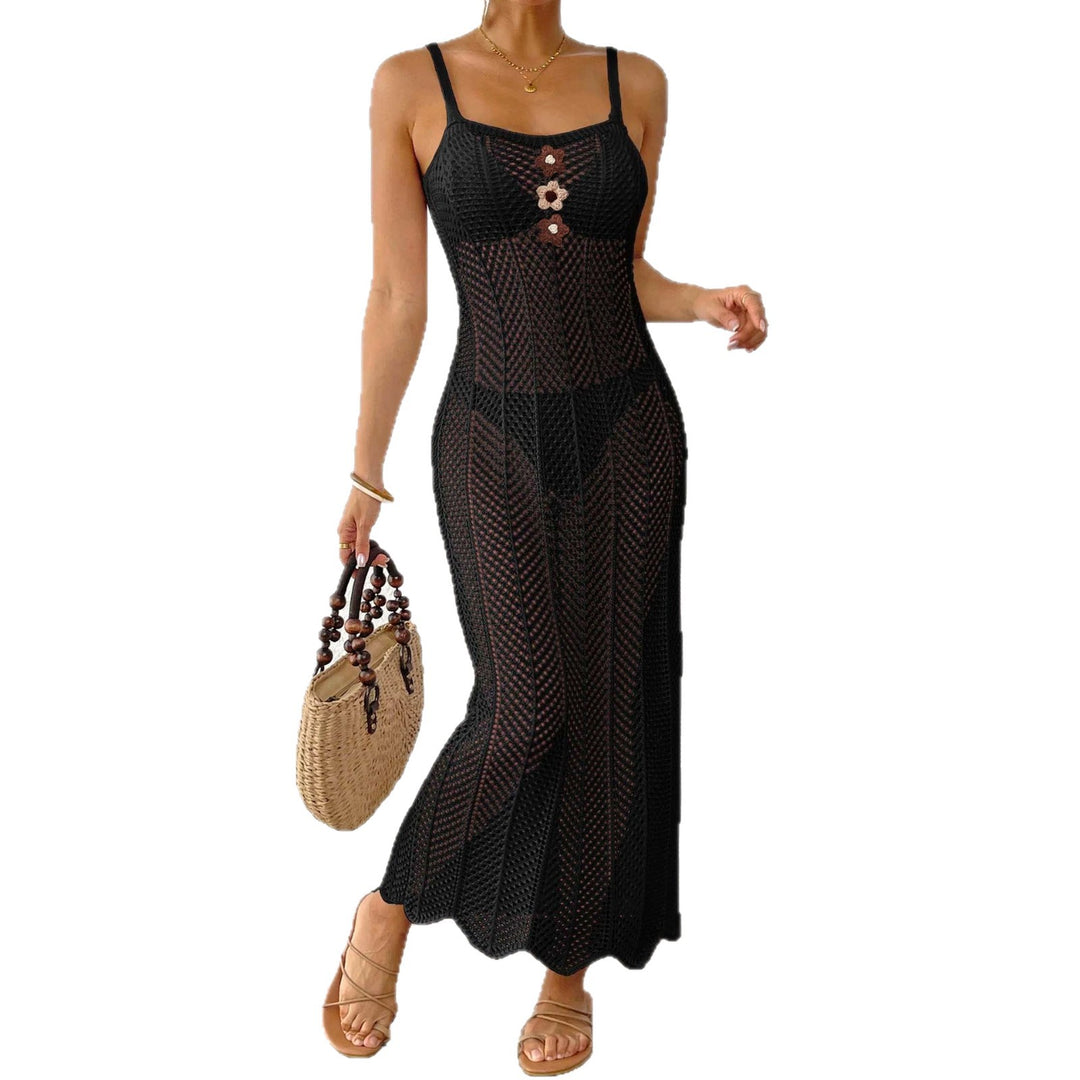 Dame transparent strand sarong med elegant design Skovae