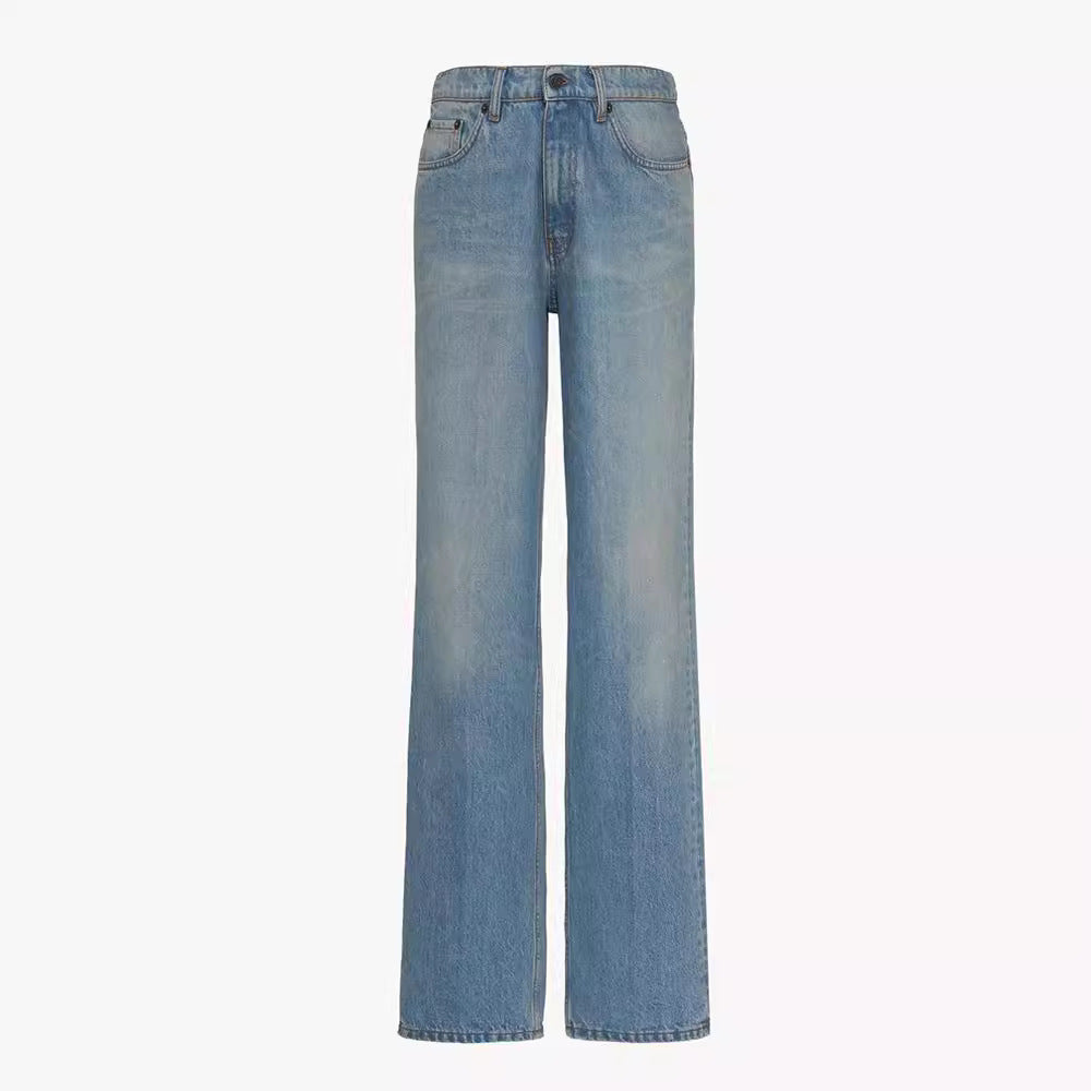 Damer højtaljede, brede jeans Stilla
