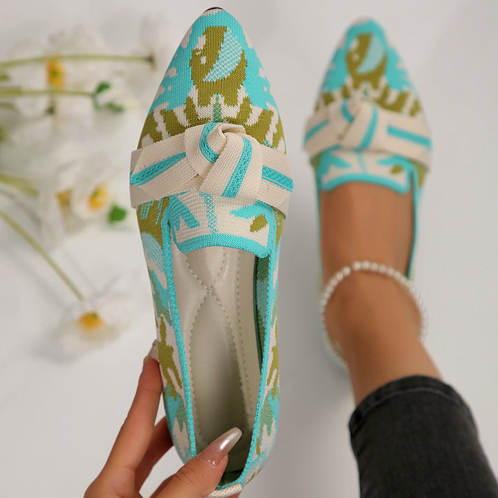 Dame Stilfulde Knotenlacing Ballerinas Stilla