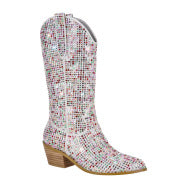 Femme Dekorative med strass-belagte Western Cowboy støvler Stilla