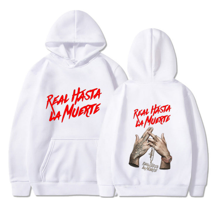 Kvinders hoodie med iøjnefaldende bogstaver i urban stil Skovae