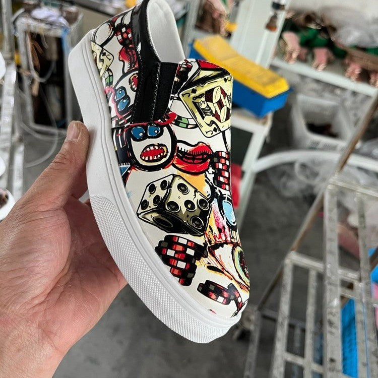 Dame mode Slip-On Sneakers i leopardmønster Stilla
