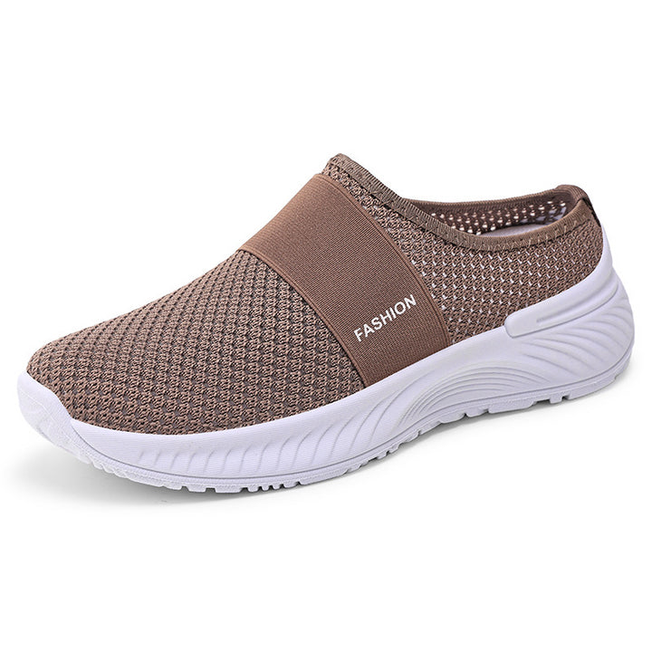 Dame Komfortable Slip-On Sneakers i åndbart mesh med fleksibel sål Stilla
