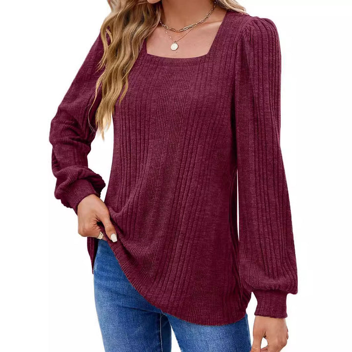 Dame elegant strikbluse Stilla