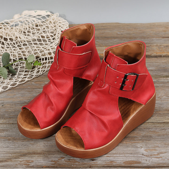 Dame Wedge Sandaler med justerbar rem og moderne design Stilla