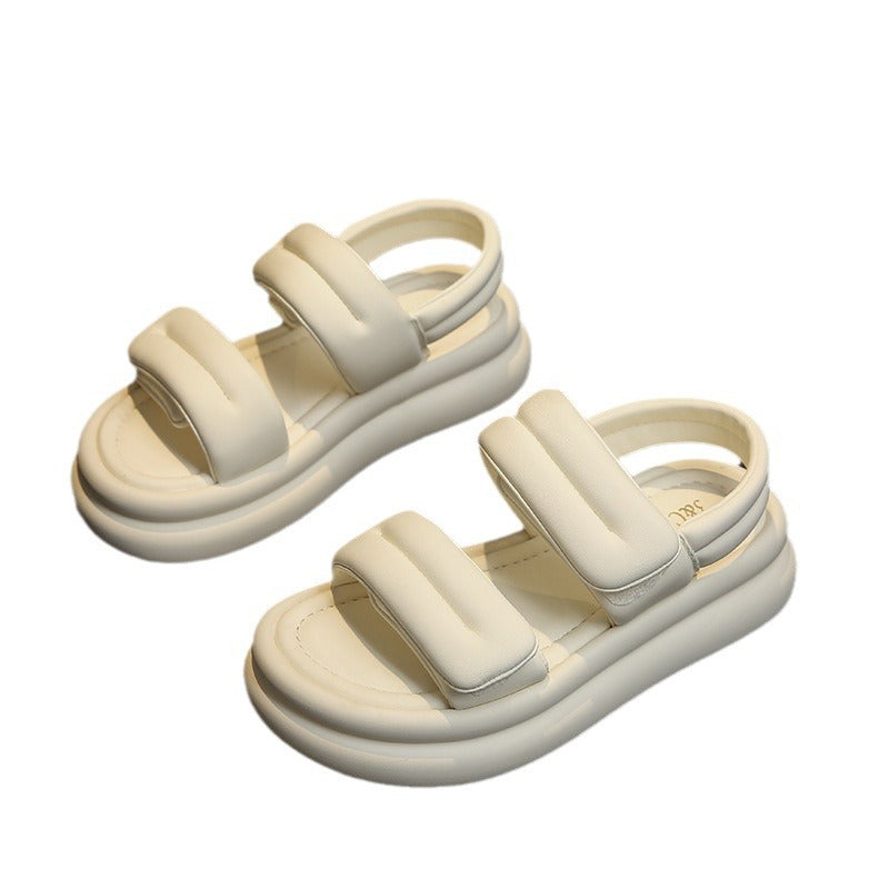 Dame moderne Comfort-sandaler med polstret dobbelte remme og skridsikker sål Stilla