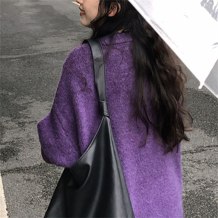 Damer Cozy Cardigan med dyb V-hals og dekorative knapper Stilla