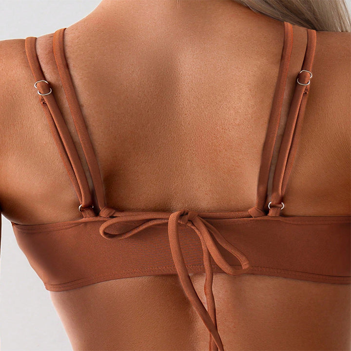 Kvinders Keyhole Crisscross Bikini Sæt Stilla