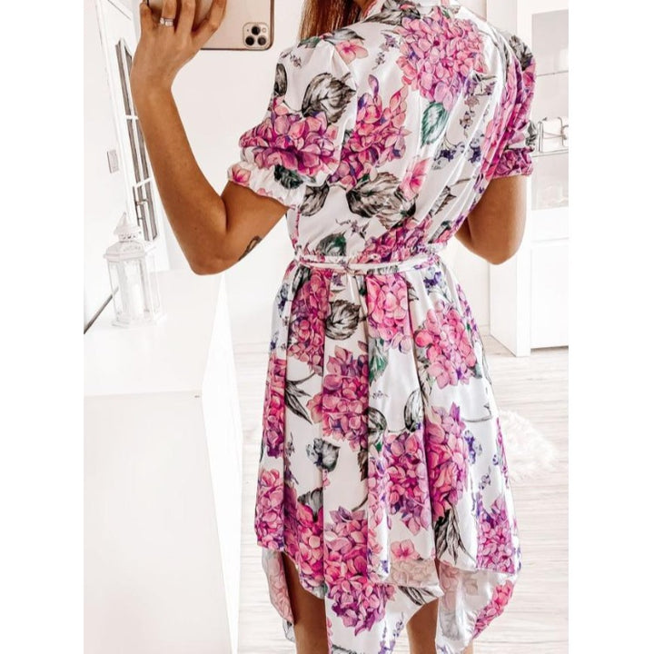 Dame Floral High-Low Kjole Stilla