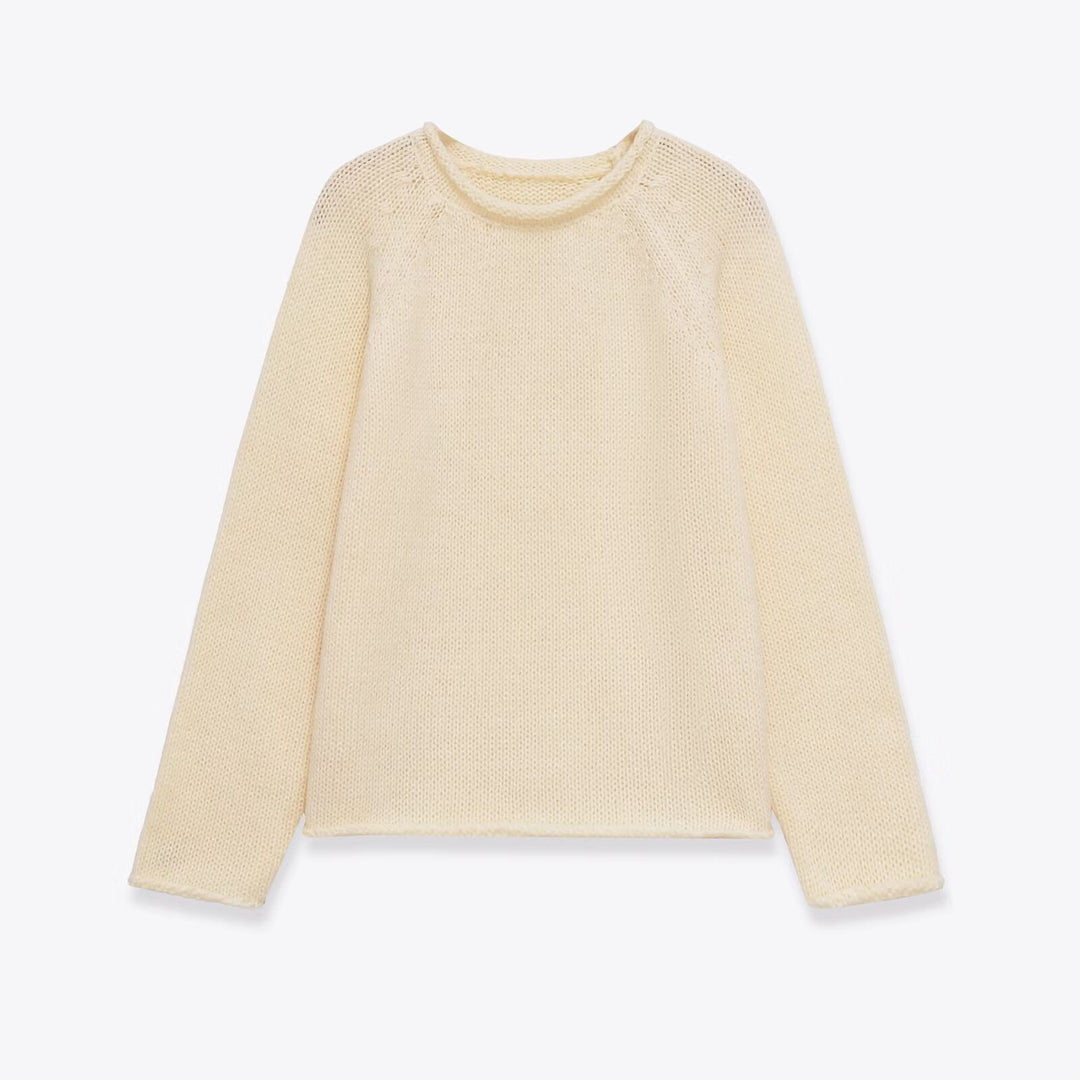 Dame luftig strikket longsleeve Stilla