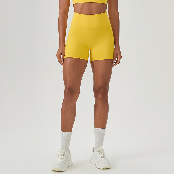 Dame højt skårede sportsshorts med elastisk talje og fugttransporterende materiale Stilla