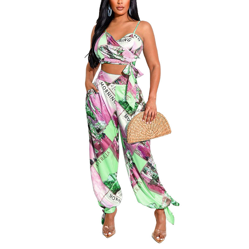 Dame To-delt Sommer Outfit med maksimal komfort og trendy print Stilla
