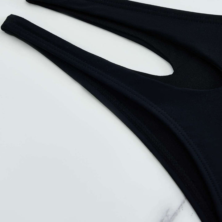 Dame Bikini-Sæt med moderne knude og sidelåg Cut-Out Skovae