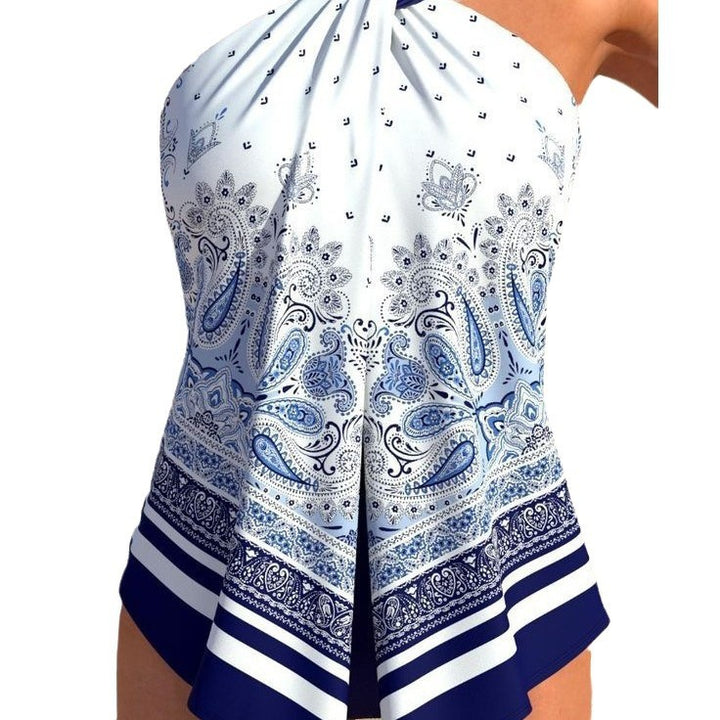 Dame Tankini-top med moderne farvegradient Stilla