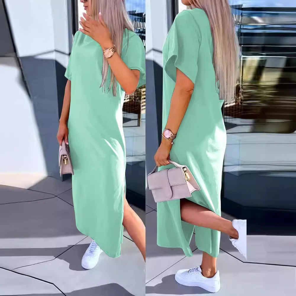 Dame Oversized Midi T-Shirt Kjole Stilla