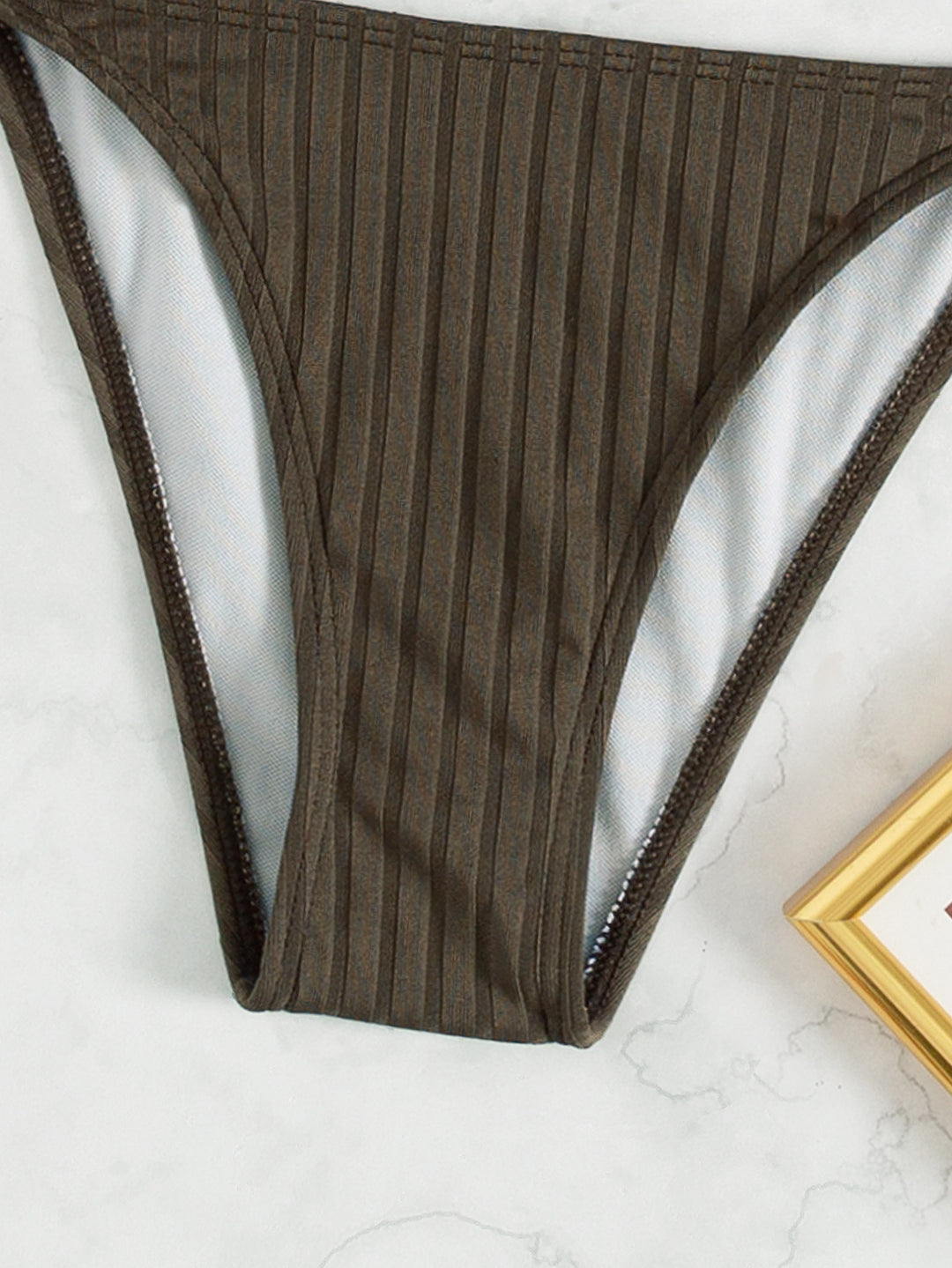 Dame Rib Underwire Bikini Sæt Stilla