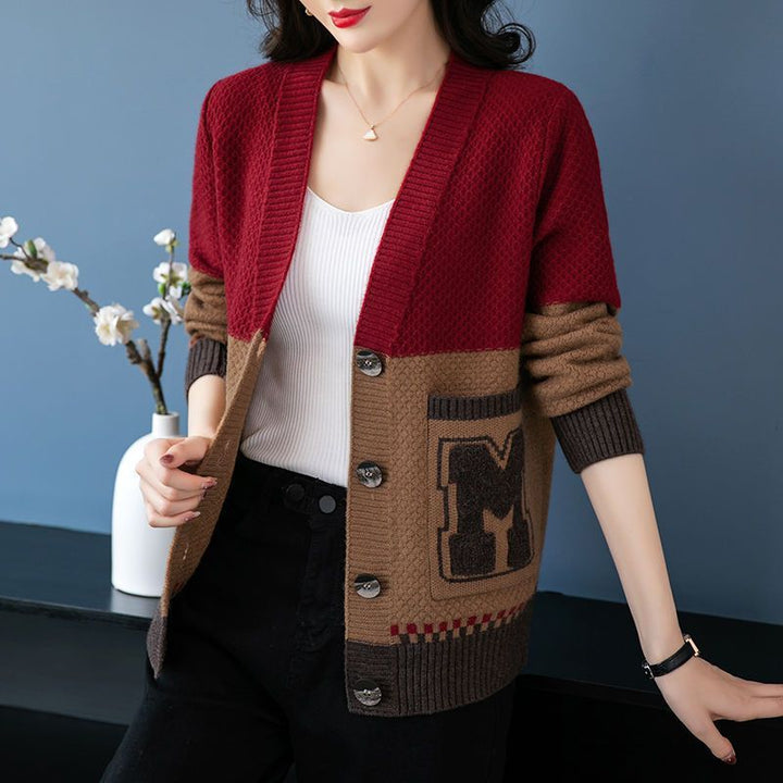 Damer casual cardigan med moderne kabelmønstre og praktiske lommer Stilla