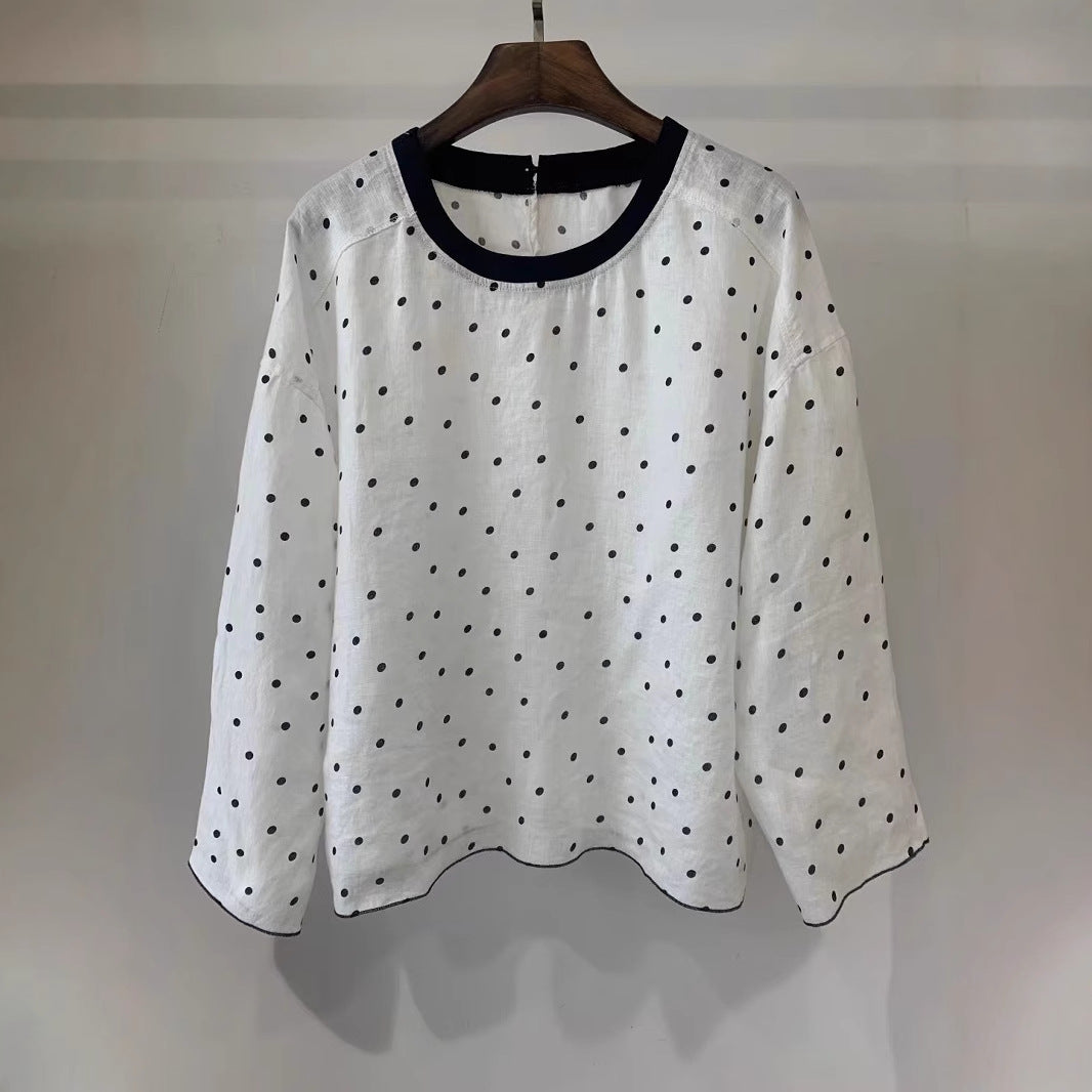 Femme Stribet Let Pullover Top Stilla