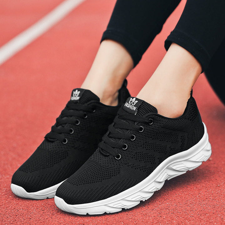 Unisex nan ultralette strik-sneaker med dæmpende skum sål og elastisk overdel Skovae