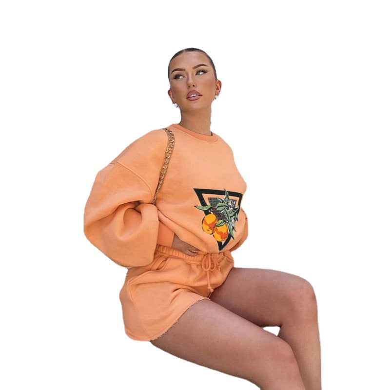 Dame Lækkert Sweatshirt med balanceret Oversized-snit og grafikintarsieret design Stilla