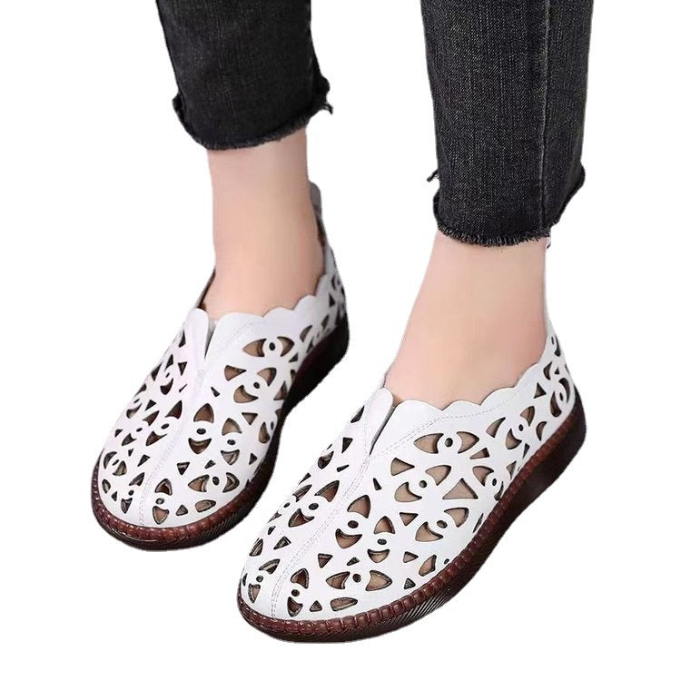 Dame åndbar og moderigtige slippers med elegant snit og gennembrudt design Stilla