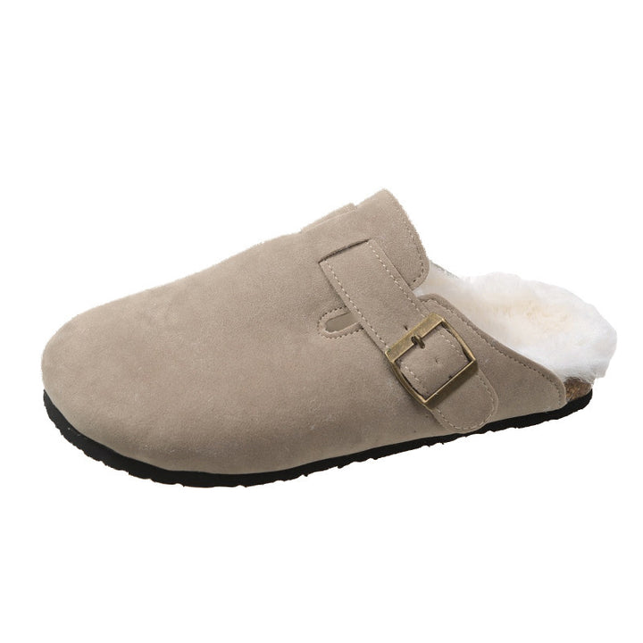Dame clogs lavet af høj kvalitet nubuck læder med varmt for og skridsikker sål Stilla