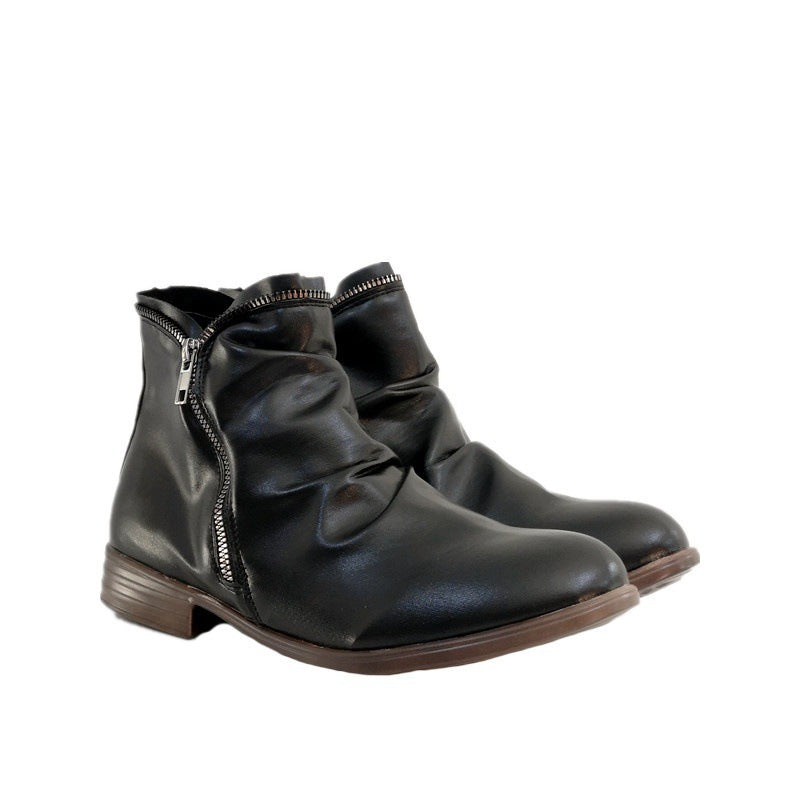 Dame Ankelstøvler med moderne slip-on design og praktiske lynlåse Stilla